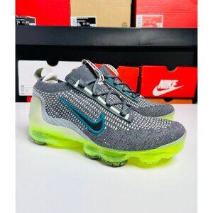 6Y | FITS WOMEN’S 7.5 Nike Air VaporMax 2021 FK DB1550-009 Grey Black Volt GS